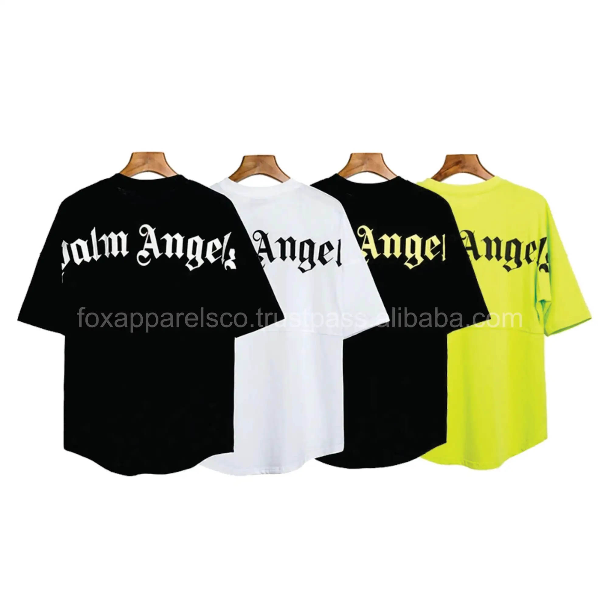 Venta al por mayor de alta calidad 1 en 4 Oferta Imprimir Logo Gráfico Palm Angle Camisetas de gran tamaño Camisetas personalizadas para hombre Su propia marca