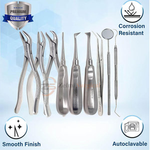 Instrumentos quirúrgicos dentales pinzas de extracción de dientes alicates elevador de acero inoxidable Manual agarre ergonómico de alta calidad - Product Image 2