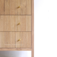Commode Moderne Contemporaine en Bois Massif 6 Tiroirs Chêne Meubles de Chambre à Coucher Style Ferme pour la Maison Prix de Gros