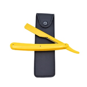 High Quality Bamboo/Wood/Plastic Straight Edge Barber Shop Salon Face Body <b>Beard</b> Shaving Razor Stainless Steel Single Blade Male - Product Image 1