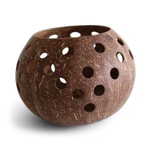 ที่ใส่เทียนมะพร้าว ทำจากวัสดุเปลือกมะพร้าวรีไซเคิล สำหรับไอเดียตกแต่งบ้านที่รักษาสิ่งแวดล้อม - Product Image 6