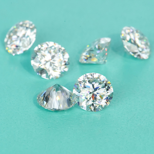 อัญมณีโมอิสสีขาวทรงหลวม1-30มม. ผลิตจากห้องทดลอง - Product Image 4