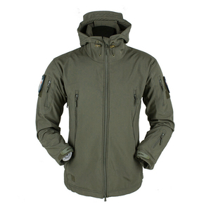 OEM Custom Wholesale Winter <b>Jacket</b> for <b>Men</b> Windproof Waterproof Outdoor <b>Soft</b> <b>Shell</b> Coat Sheep Skin Leather Front Logo Placement - Product Image 5