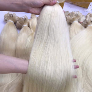 Extensions de cheveux humains 100% Remy vierges, cheveux cambodgiens, lisses, couleur noire naturelle - Product Image 3