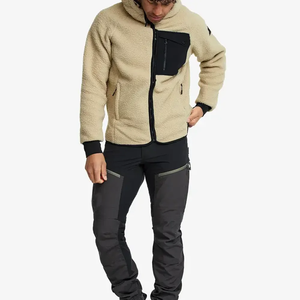 Sweat à capuche en sherpa 100% coton de haute qualité pour homme, brodé sur mesure, style streetwear, hiver, surdimensionné, unisexe, 2025 - Product Image 2