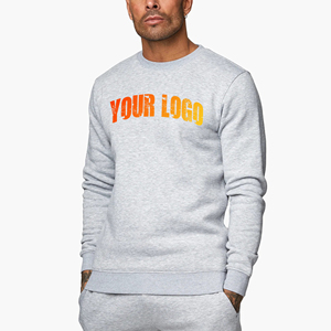 Sudaderas con capucha y sudaderas para hombre de algodón 100% de alta calidad con logotipo impreso DTF personalizado, sudadera informal de manga larga de peso pesado para hombre - Product Image 1