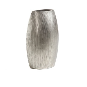 Vase à fleurs en métal de table tendance, vase à fleurs classique de designer fait à la main, plaqué nickel, vente en gros - Product Image 5