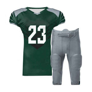 Uniforme de Fútbol Americano Personalizado, Conjunto de Jersey y Pantalones con Sublimación Completa, Duradero, Transpirable, Venta al Por Mayor OEM - Product Image 3
