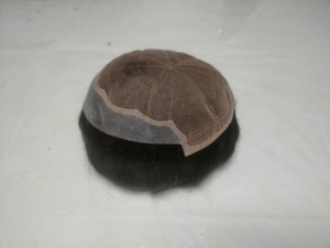 Peluca de cabello humano con frente de encaje de la mejor calidad, parches para el cabello de peluquín de Bangladesh, estilos de ondas de agua profunda, característica suave e impermeable - Product Image 3