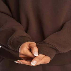 Vêtements de détente avec logo personnalisé Ensemble de sweat à capuche 2 pièces Costumes de jogging survêtements vierges surdimensionnés Ensembles de survêtements pour femmes - Product Image 6