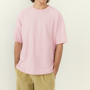 Sustainable Summer Wear <b>Drop</b> Shoulder Hot Selling 100% Cotton Men's T-Shirt OEM Service Cheap Price Knitted T Shirts From BD - Product Image 1