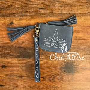 Women's Fashionable <b>Boot</b> Stitch Suede Leather Wallet Large Capacity Custom Genuine Leather Credit Card Holder Mini/Small Popular - Product Image 1