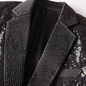 Meilleur fournisseur Bon vendeur Veste ajustée Produit tendance Tissu respirant Confortable Nouveau design unique Vêtement de mode Blazer pour homme - Product Image 5