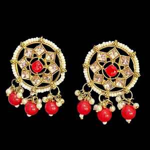 Vente en gros d'usine, ensembles de colliers et de boucles d'oreilles traditionnels indiens et pakistanais, faits à la main, plaqués argent, en acier inoxydable - Product Image 3