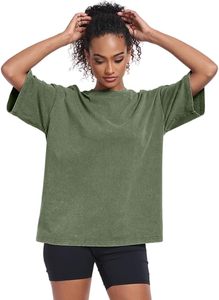 Camiseta minimalista de manga corta lavada con ácido de algodón estilo Streetwear traje de todos los días de moda - Product Image 3