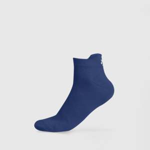 PowerCore Sporty Blue Quarter <b>Socks</b> Crew Customizable Anti-Bacterial Breathable Diabetic Cushioned Argyle Print Design Cycling - Product Image 1