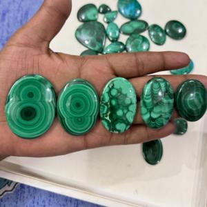 Cabujón hecho a mano de grado AAA, hermosa piedra de jaspe de malaquita Natural, piedra preciosa suelta verde para joyería - Product Image 2