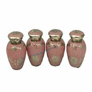 Dernière Arrivée Moderne Nouveau Look Motif Cendres Humaines Incinéré Ensemble De 4 Design Différents Grande Taille Moderne Adultes Pot De L'Inde - Product Image 2