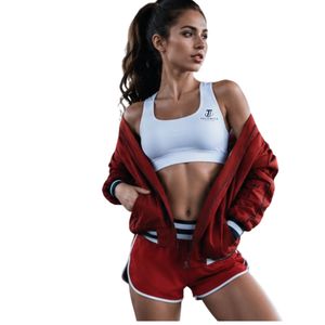 <b>Women</b>’s Sportswear Set Sports Bra Running Shorts and <b>Jacket</b> 3 Piece Gym Fitness Activewear Workout Outfit - Product Image 5