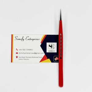 Pinzas para Pestañas de Acero Inoxidable de Marca Privada Personalizadas Profesionales de Somofy Enterprises, Punta Lisa de 10 mm, Duraderas y Antiestáticas - Product Image 4