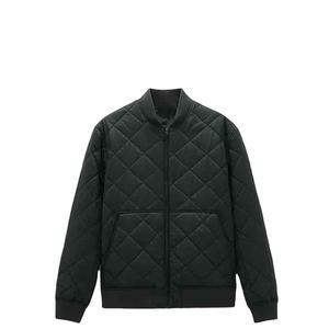 Blouson Bomber en Satin Personnalisé pour Homme, Couleur Unie, Fermeture Éclair, Mode Printemps, Streetwear - Product Image 1