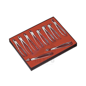 Juego de Instrumentos Bexpo, 10 Pinzas de Extracción Dental de Acero Inoxidable con Patrón Inglés, Instrumentos Quirúrgicos Manuales con Certificación CE - Product Image 1