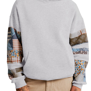 เสื้อสเวตเตอร์มีฮู้ดของผู้ชายผ้าคอตตอนผสมผ้าโพลีผสมผ้า100% มีฮู้ดหนาพิมพ์แขนเสื้อแบบปรับแต่งได้ - Product Image 2