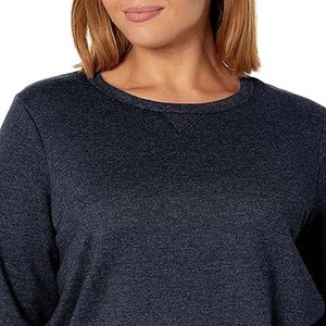 Venta al por mayor Vintage Heavyweight Fleece cuello redondo sudaderas de invierno de las mujeres de talla grande transpirable sudaderas de gran tamaño para la venta - Product Image 4