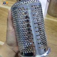 Cylindre filtrant perforé en acier inoxydable 304 316L, diamètre personnalisé, cartouche filtrante perforée