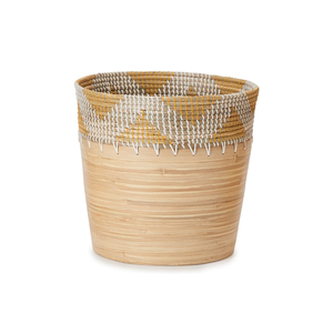 Le plus récent planteur de bambou filé écologique avec des paniers de rangement de décor à la maison de jonc de mer en gros du Vietnam - Product Image 1