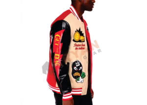 เสื้อแจ็กเก็ตแฟชั่นสำหรับผู้ชายเสื้อแจ็กเก็ตทีมมหาวิทยาลัยสีทึบเสื้อแจ็กเก็ตสำหรับผู้ชาย - Product Image 5