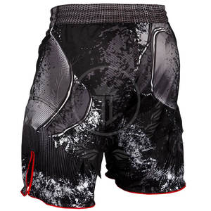 Nouveauté Shorts de MMA pour hommes de couleur unie personnalisables pour adultes Service OEM Vente en gros Respirant à l'avant Séchage rapide - Product Image 4