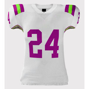 Ensembles de maillots de football américain en gros, avec lettre imprimée numérique, maillot d'entraînement de football universitaire par sublimation, style américain - Product Image 4