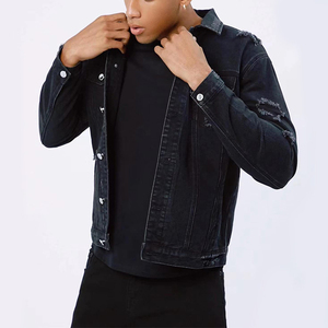 Chaquetas de mezclilla ajustadas de corte clásico para hombres Chaqueta de mezclilla de fabricante de Pakistán Chaquetas de mezclilla azules de tela de manga larga de larga duración - Product Image 4