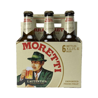 Alta calidad 330ml Birra Moretti Original Light Ale barril o botella saludable tipo Original cerveza
