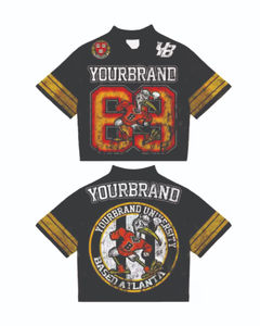 Personnalisé en gros 300g DTG impression graphique t-shirt Streetwear poids lourd surdimensionné t-shirt homme Boxy ajusté t-shirt - Product Image 5