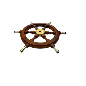 Eco-Friendly Wooden <b>Ship</b> <b>Wheel</b> for Wall Hanging Modern Design Round Shaped Home Decoration From India - Product Image 1