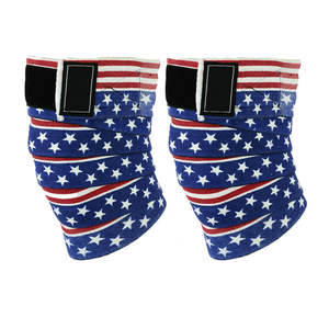 Prix de gros Impression personnalisée Néoprène Genouillères Heavy Duty Fitness Haltérophilie Matériau Élastique Respirant pour Gym Workout - Product Image 6