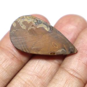 Cabochon d'opale multi feu naturelle en forme de poire Opale australienne Pierres précieuses en vrac Prix de gros - Product Image 1