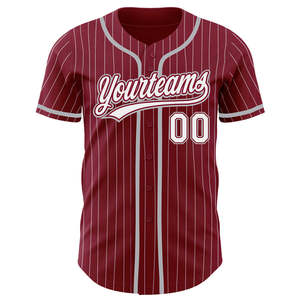 Maillot de baseball authentique en gros tissu respirant à séchage rapide résistant à l'humidité durable cousu confort vêtements de conception d'équipe - Product Image 5