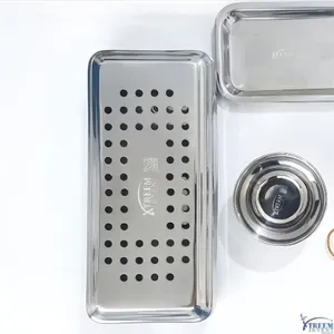 Kit de chirurgie implantaire dentaire manuel avec boîte PRF et système GRF en acier pour l'implantologie - Product Image 3