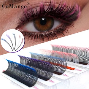 CoMango <span class=keywords><strong>Cils</strong></span> Flora 5D Ombrés Colorés Extensions <span class=keywords><strong>de</strong></span> <span class=keywords><strong>Cils</strong></span> <span class=keywords><strong>de</strong></span> Luxe 8-15mm Naturels Doux DIY <span class=keywords><strong>Cils</strong></span> Individuels Sans Cruauté Vegan - Product Image 1