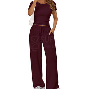 Top Corto de Mujer, Cuello Redondo, Ajustado, Elástico, Tejido Sin Costuras, 100% Poliéster y Spandex, Transpirable, con Logotipo Frontal, para Gimnasio y Yoga - Product Image 2