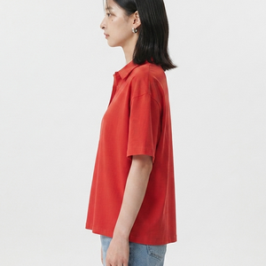 Polo pour femme 100 % coton de haute qualité, personnalisable, couleur unie, coupe décontractée, chemise de travail de qualité supérieure - Product Image 4