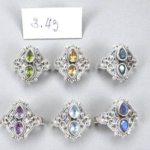 Peridot Gemstone 925 Sterling Silver Handcrafted Silver <b>Fine</b> <b>Ring</b> Natural Pear Cut Gemstone Real Gemstones Fashion Wedding <b>Ring</b> - Product Image 2