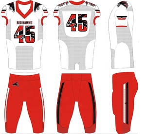 Ensemble de maillots de football américain sublimés à manches courtes respirants personnalisés en gros - Product Image 6