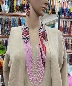 Collar de Cuentas de Semillas Multicolores de Alta Calidad, Diseño Étnico, Joyería de Cuentas con Cuello en V para Mujeres y Hombres, Diseño de Cadena Único, Regalo Elegante - Product Image 2