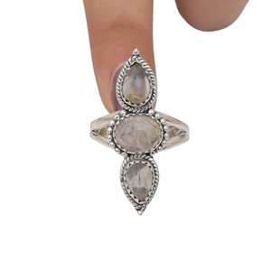 925หินแข็งคุณภาพดีที่สุดออกแบบของขวัญแต่งงานแหวนเครื่องประดับ925เงินแฮนด์เมดพลอยเทียมทอง rutile SPINNER - Product Image 1