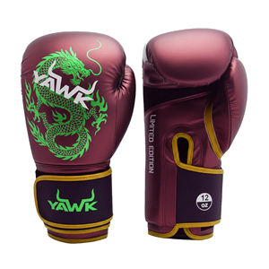 Gants de boxe en cuir à lacets, disponibles en différentes couleurs, pour l'entraînement professionnel, pour hommes. - Product Image 1