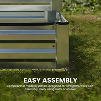 Jardinière surélevée pour la maison et le jardin, jardinières en métal pour l'extérieur, pour les légumes, meubles d'extérieur, décoration minimaliste pour la maison, GB012